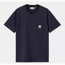 Camiseta Carhartt Wip Verner Pocket - Verner Stripe/Black/Aura