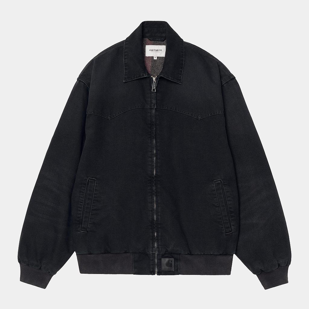 Chaqueta Carhartt WIP OG Santa Fe - Black/Black (Stone Canvas)