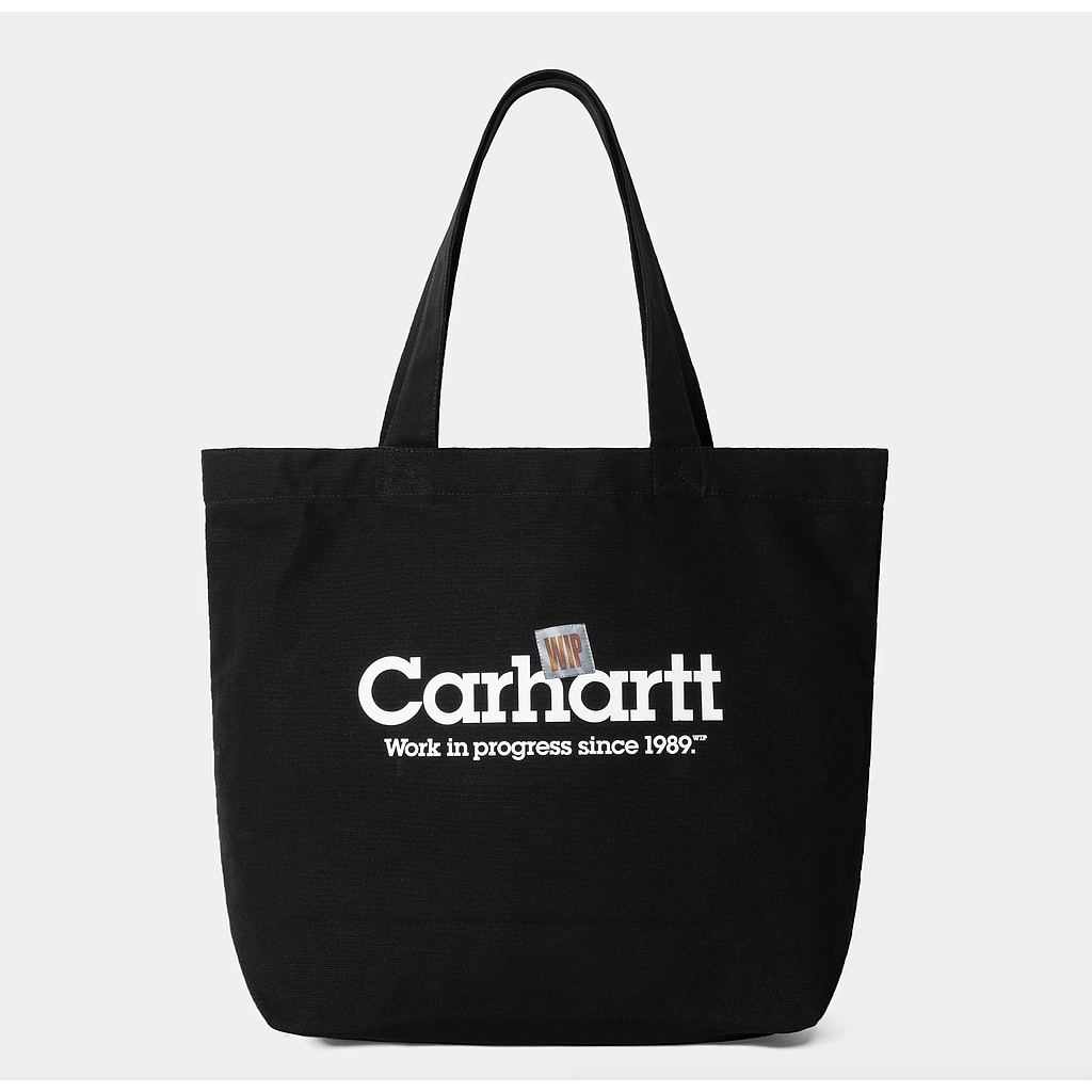 Bolso Carhartt Wip Canvas Graphic Tote - Label Script Print/Black