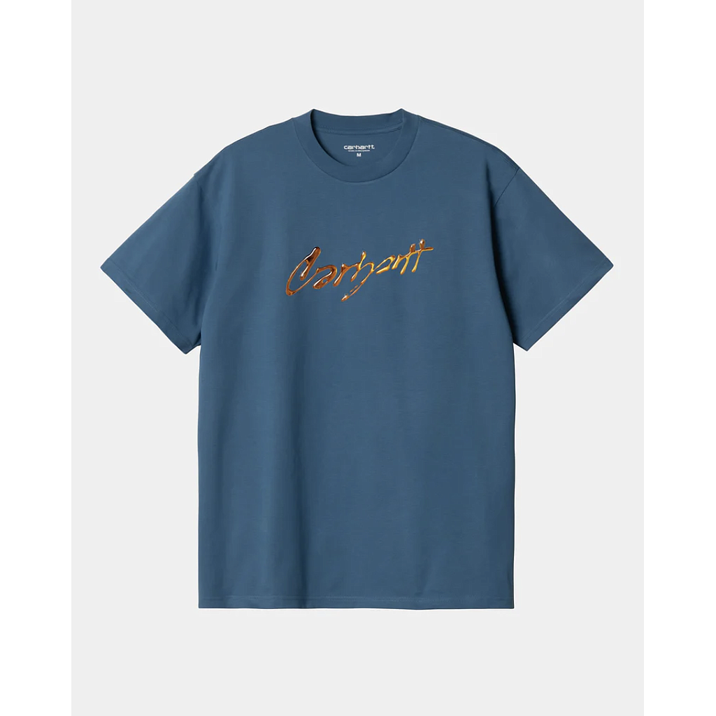 Camiseta Carhartt WIP Drip Script - Sodalite