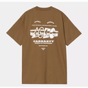 Camiseta Carhartt WIP Runaway - Hamilton Brown/White