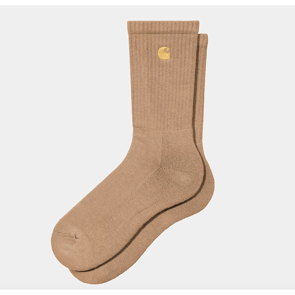 Calcetines Carhartt WIP Chase - Dusty H Brown/Gold