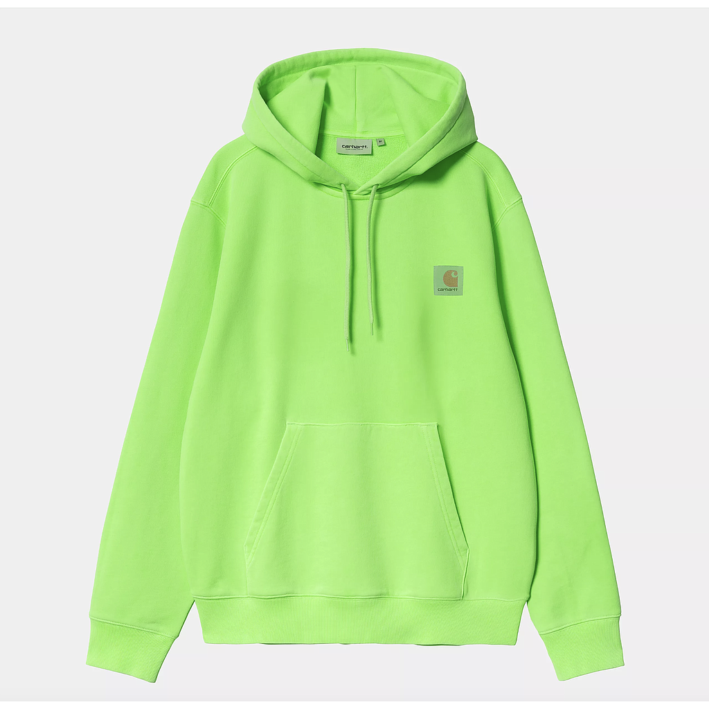 Sudadera Con Capucha Carhartt WIP Industry - Lumo Green (Garment Dyed)
