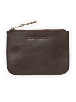 Simple Zip Wallet Cow Leather Brown Carhartt WIP
