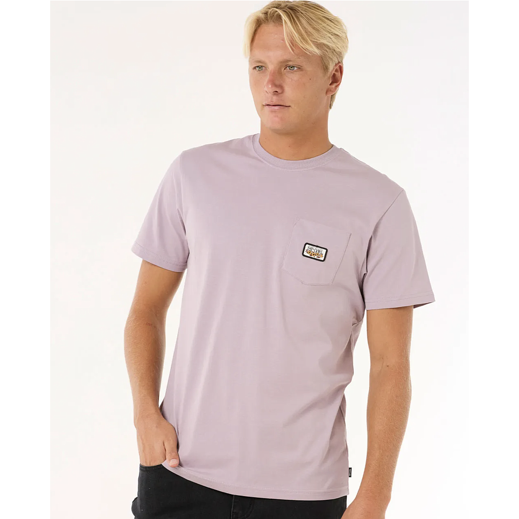 Camiseta Rip Curl Surf Paradise Badge Update - Smokey Grape