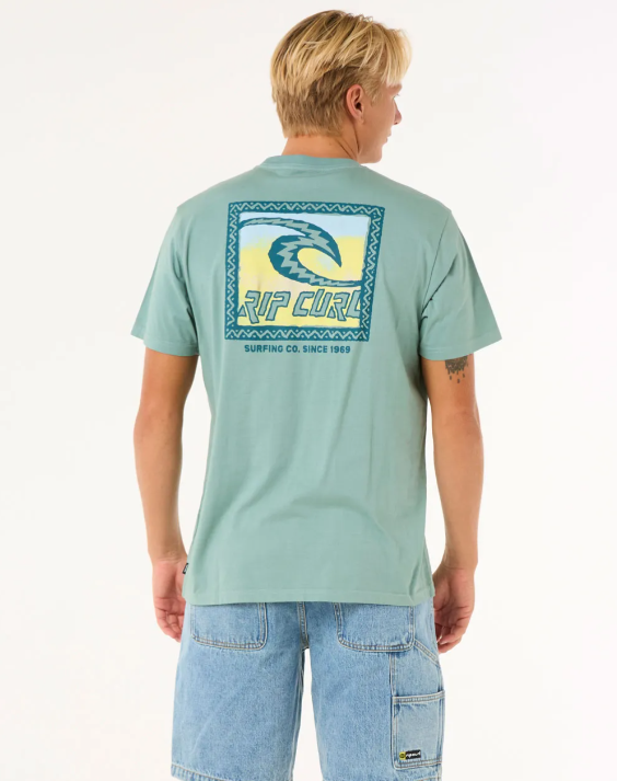 Camiseta Rip Curl Raw Energy Trad - Blue Lagoon