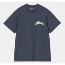 Camiseta Carhartt WIP Logo - Dusky Blue