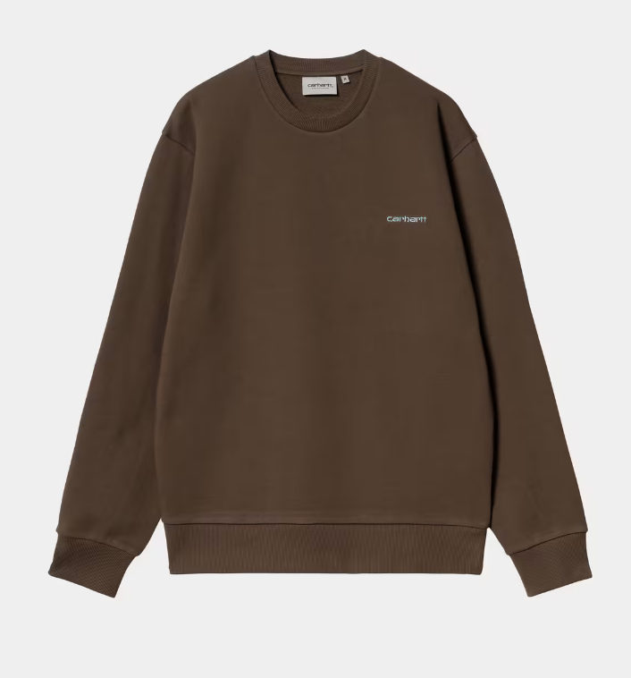 Sudadera Carhartt WIP Script Embroidery - Liberica/Air Sky