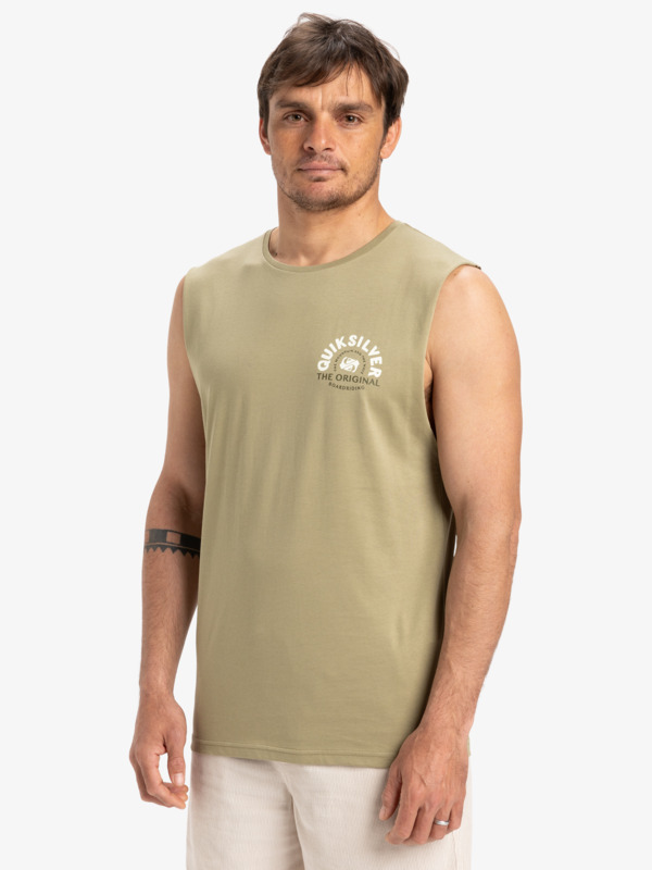 Camiseta Sin Mangas Quiksilver Ev Summer Road - Aloe (tmz0)