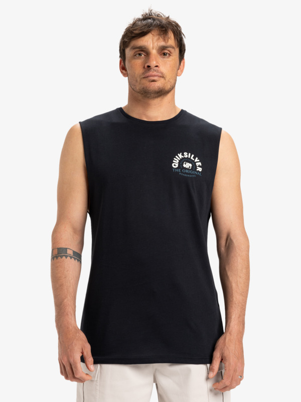 Camiseta Sin Mangas Quiksilver Ev Summer Road - Black (kvj0)