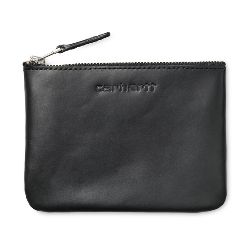 Monedero Carhartt WIP Simple Zip - Leather Black