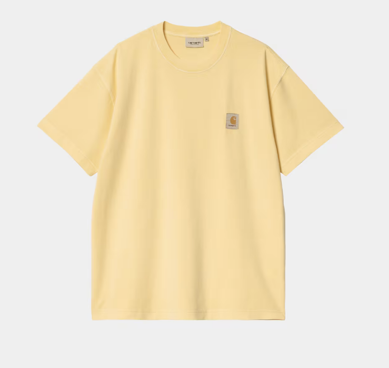 Camiseta Carhartt WIP Nelson - Air Yellow (Garment Dyed)