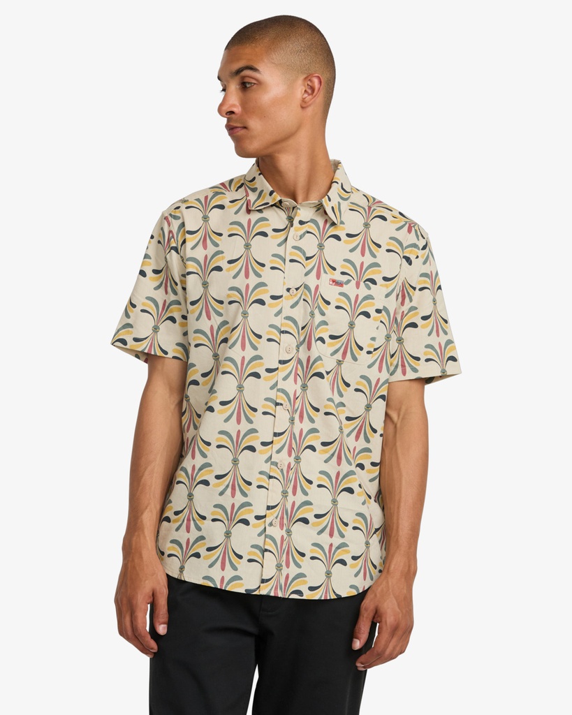 Camisa RVCA LA Eye Floral - Light Khaki (LKH)