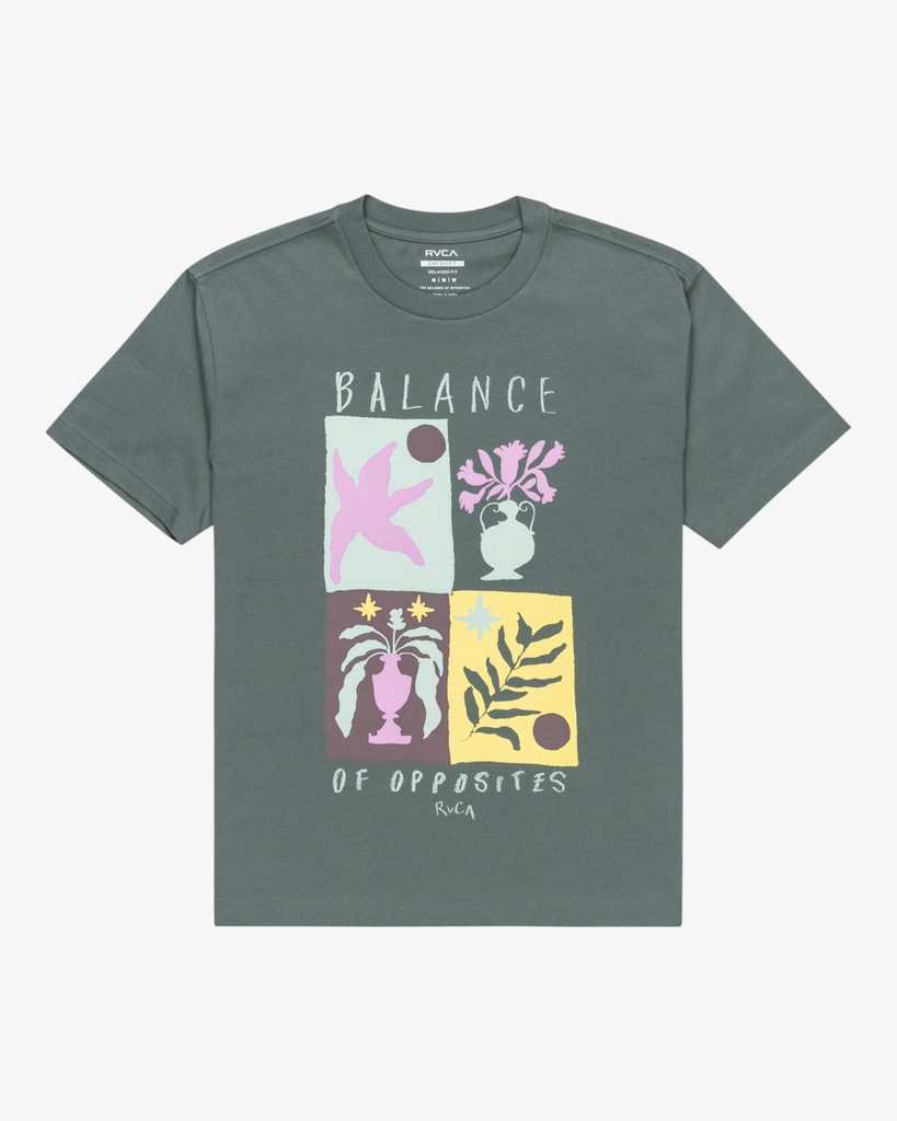 Camiseta RVCA Nature Display - Balsam Green (GNY0)