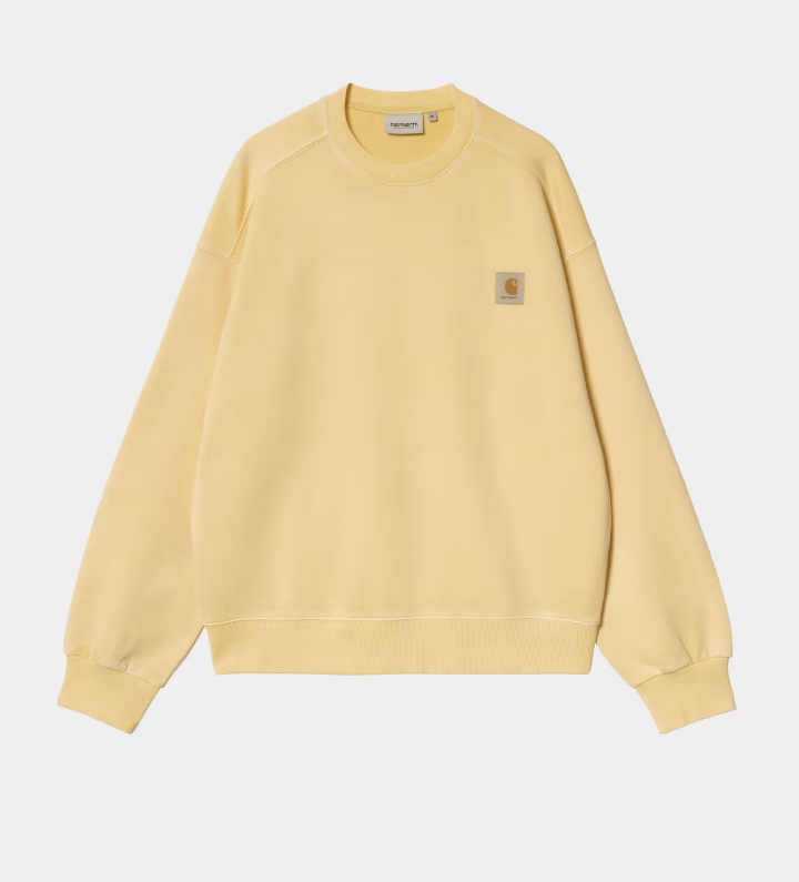 Sudadera Carhartt WIP Nelson - Air Yellow/garment dyed