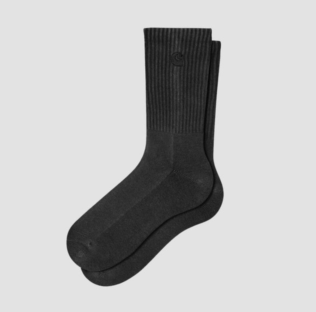 Calcetines Carhartt WIP Hudson - Black (Chalk Wash)