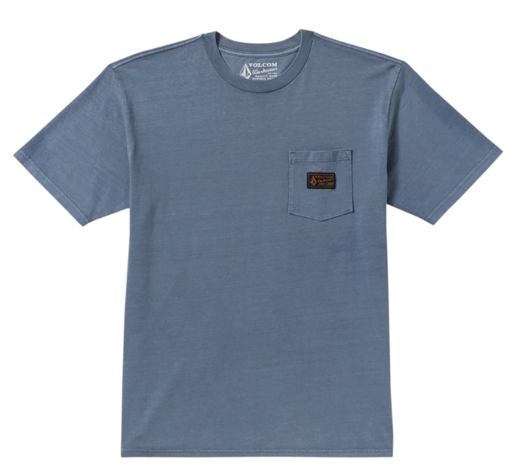 Camiseta Volcom Workwear Certified Pocket - Blue Wash
