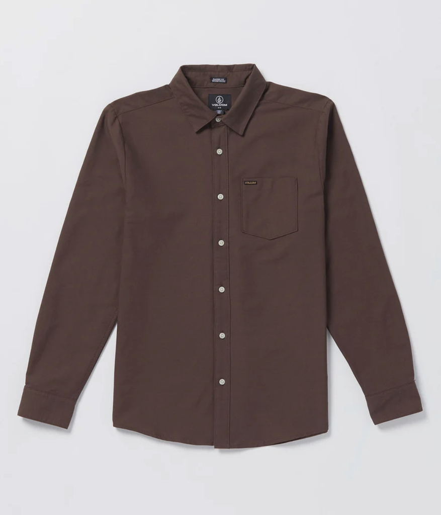 Camisa Volcom Veeco Oxford - Brown Stone