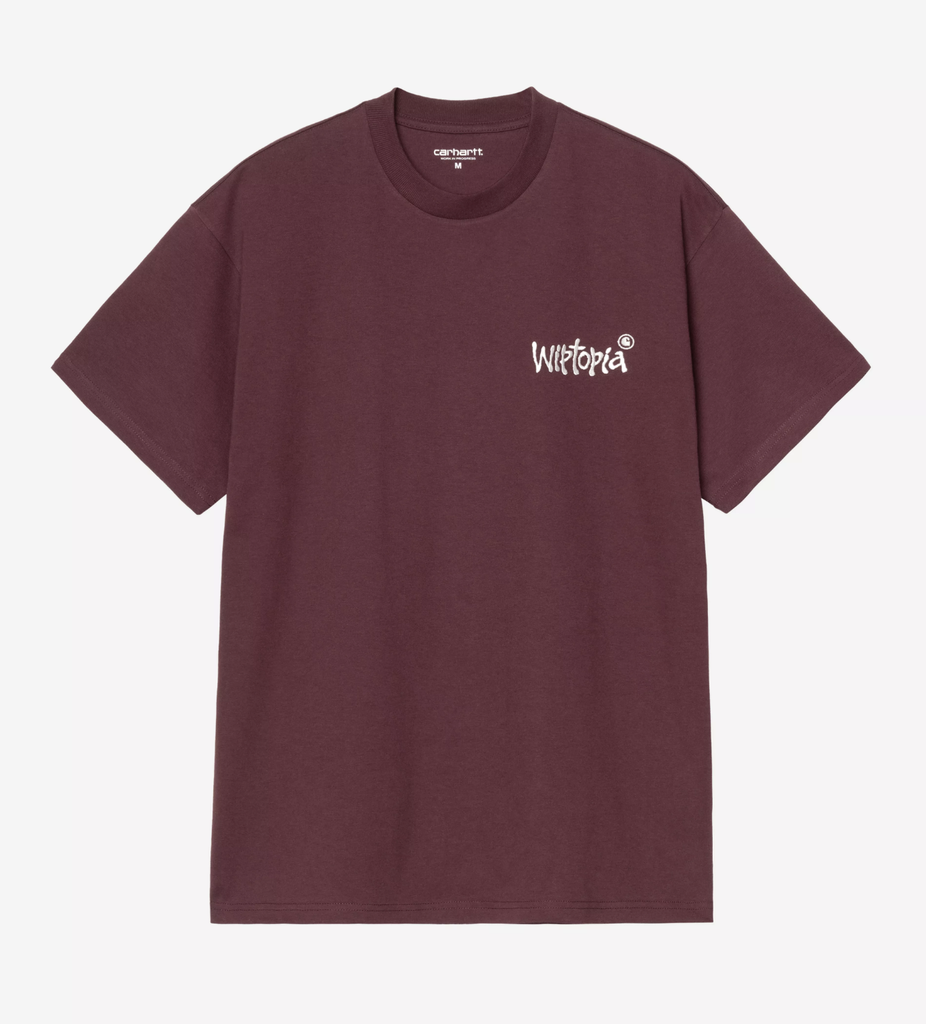 Camiseta Carhartt WIP Wiptopia Script - Rondo/Wax