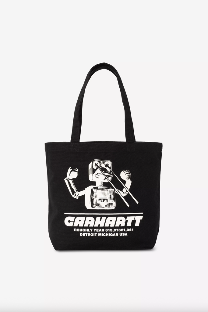 Bolso Tote Carhartt WIP Canvas Graphic - Wiptopia Print/Black