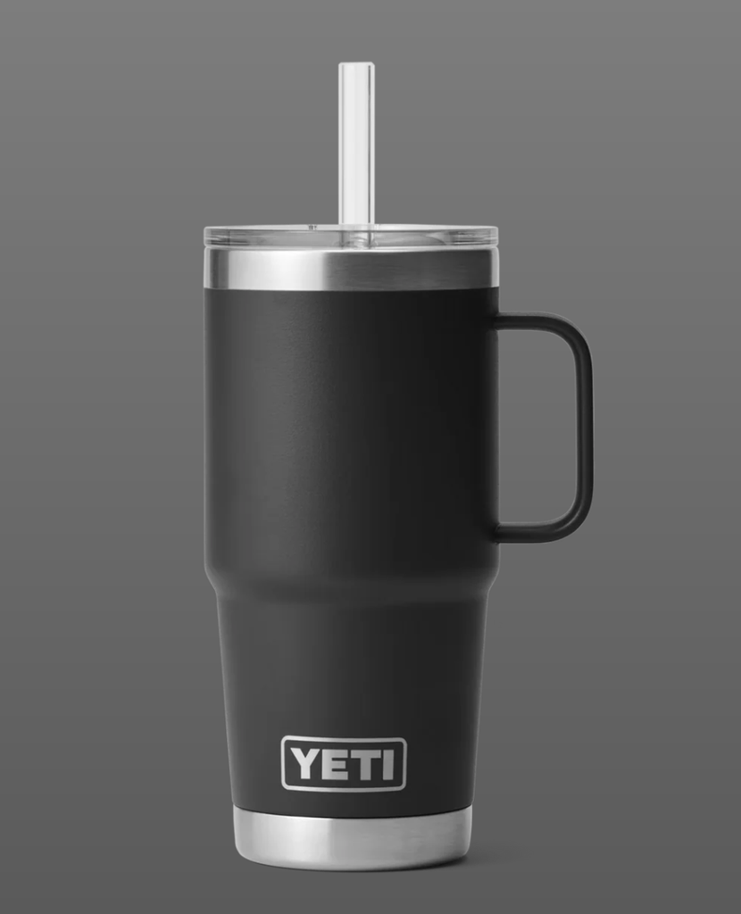 Taza con Pajita Yeti Rambler 25 oz (739 ml) - Black