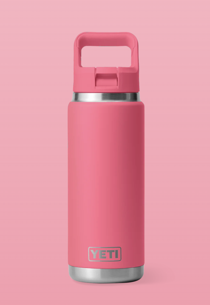Botella con Tapa de Pajita Yeti Rambler 26 oz (769 ml) - Tropical Pink