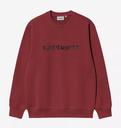 Sudadera Carhartt WIP Sweat - Scarlet/Graphite