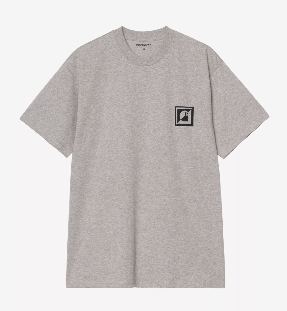 Camiseta Carhartt WIP C Logo Archive - Grey Heather