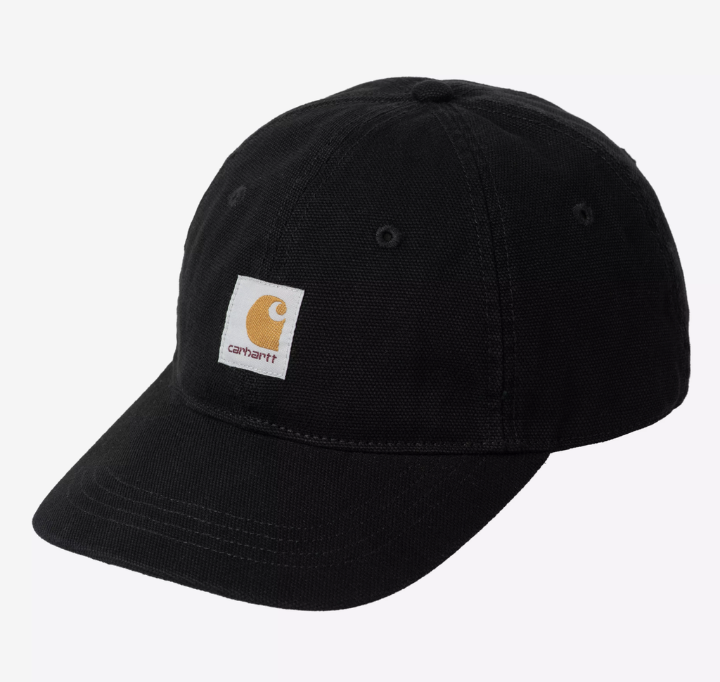 Gorra Carhartt WIP Selby Canvas - Black (Stone washed)