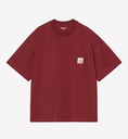 Camiseta Carhartt WIP Work Pocket - Scarlet