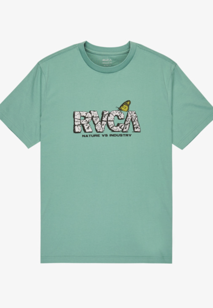 Camiseta Rvca Butterfly Fx - Bottle Green