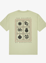 Camiseta Rvca Mosaic Fragments - Light Olive