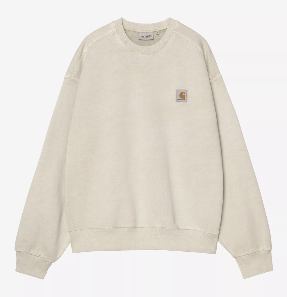 Sudadera Carhartt WIP Vista - Fleur de Sel (Garment dyed)