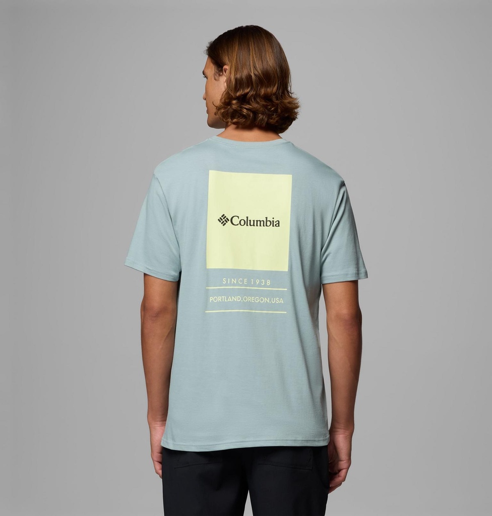Camiseta Columbia Barton Springs - Crushed Blue/Citron Haze