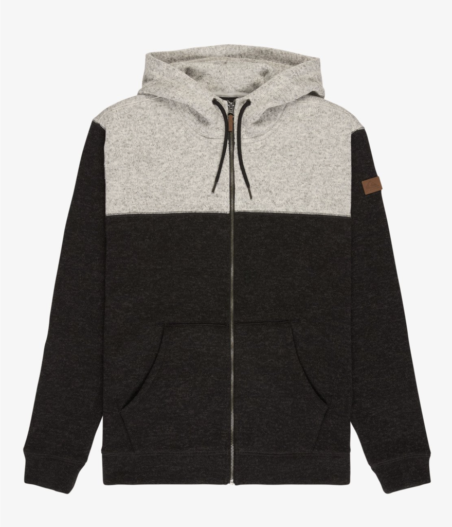 Sudadera con Cremallera Quiksilver Keller Block - Black Heather (kvjh)