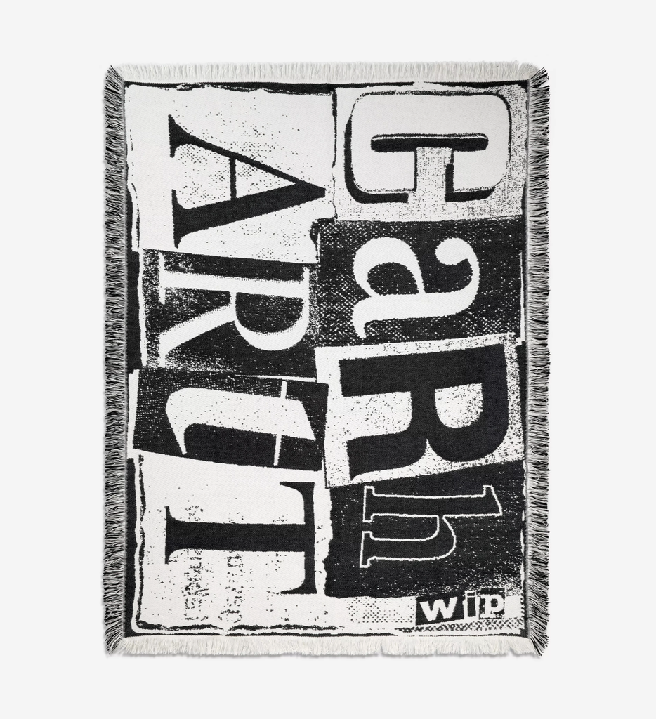 Manta Carhartt WIP Letterpress Blanket - Black/Wax