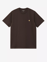 Camiseta Carhartt WIP Chase - Tobacco/Gold