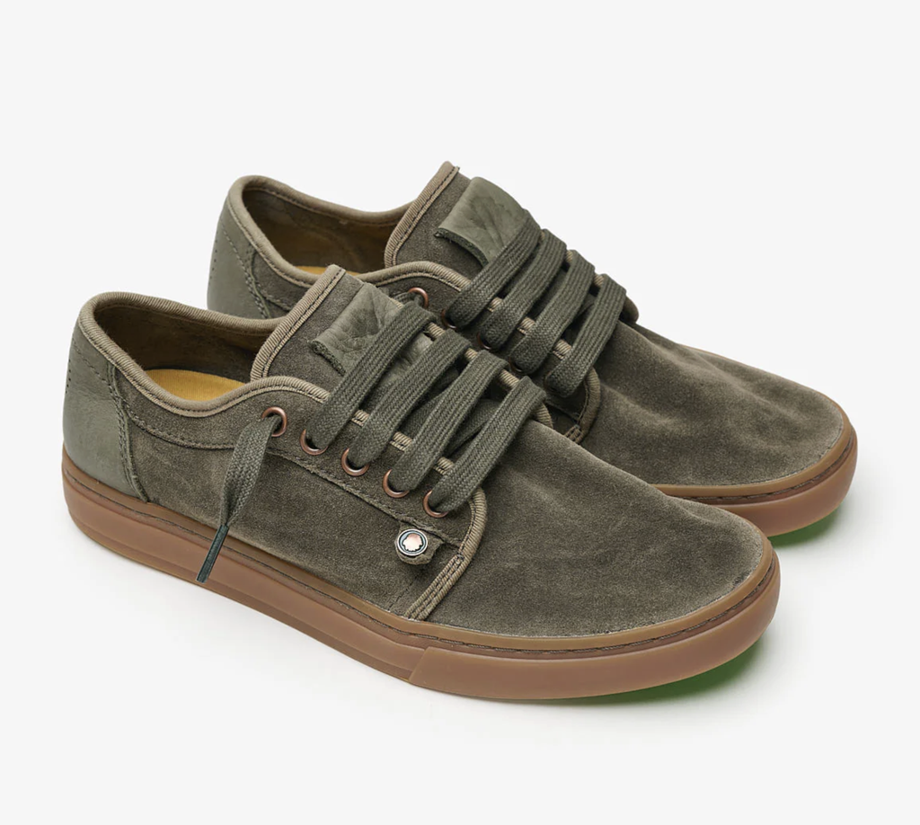 Zapatos Satorisan Heisei Suede - Deep Khaki/Gr
