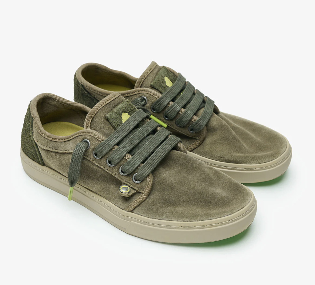 Zapatos Satorisan Heisei Suede - Peat Green