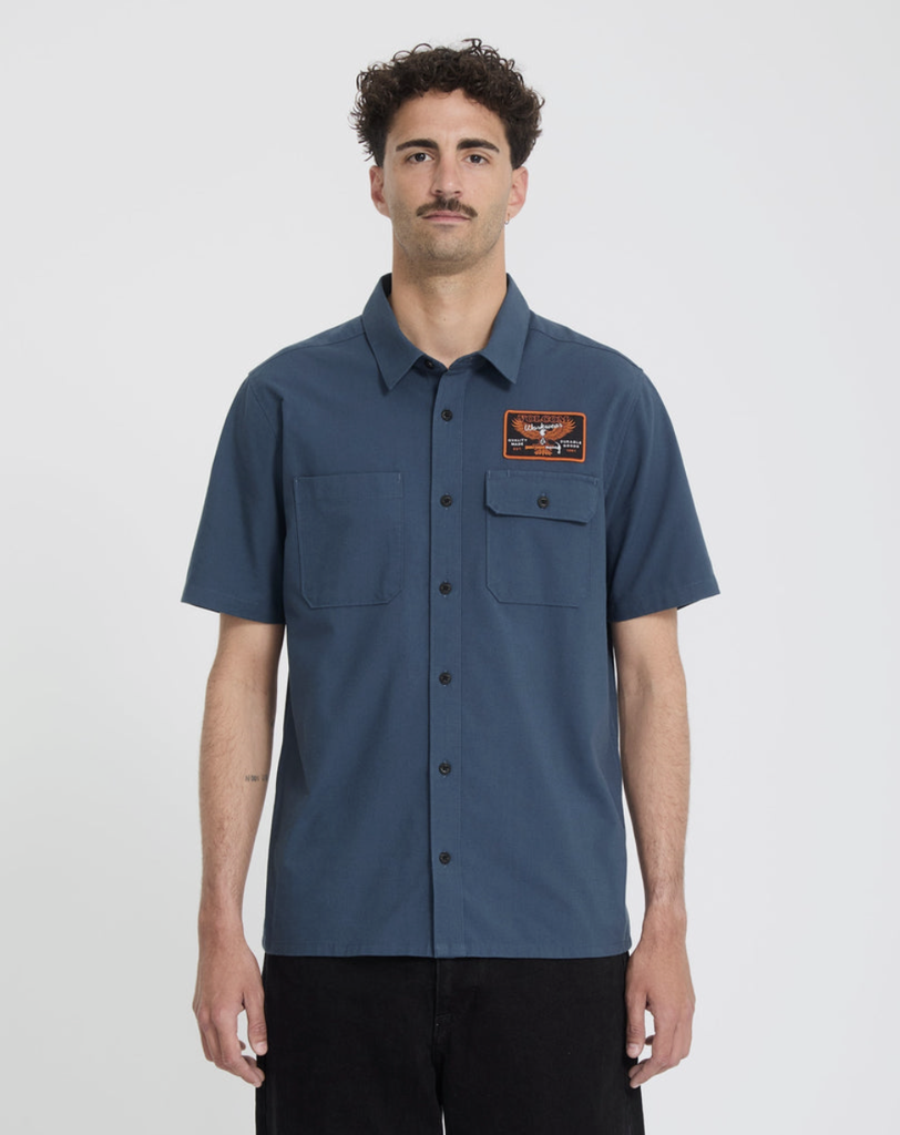 Camisa Volcom Slab City - Midnght Blue