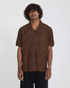 Camisa Volcom Utopias Print - Brown Horn