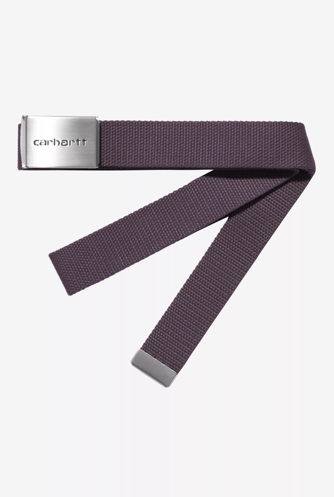 Cinturón Carhartt WIP Clip Belt Chrome - Cozy Purple