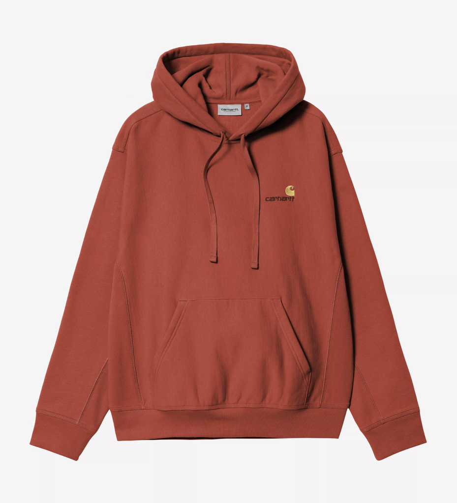 Sudadera con Capucha Carhartt WIP American Script - Oxide Red