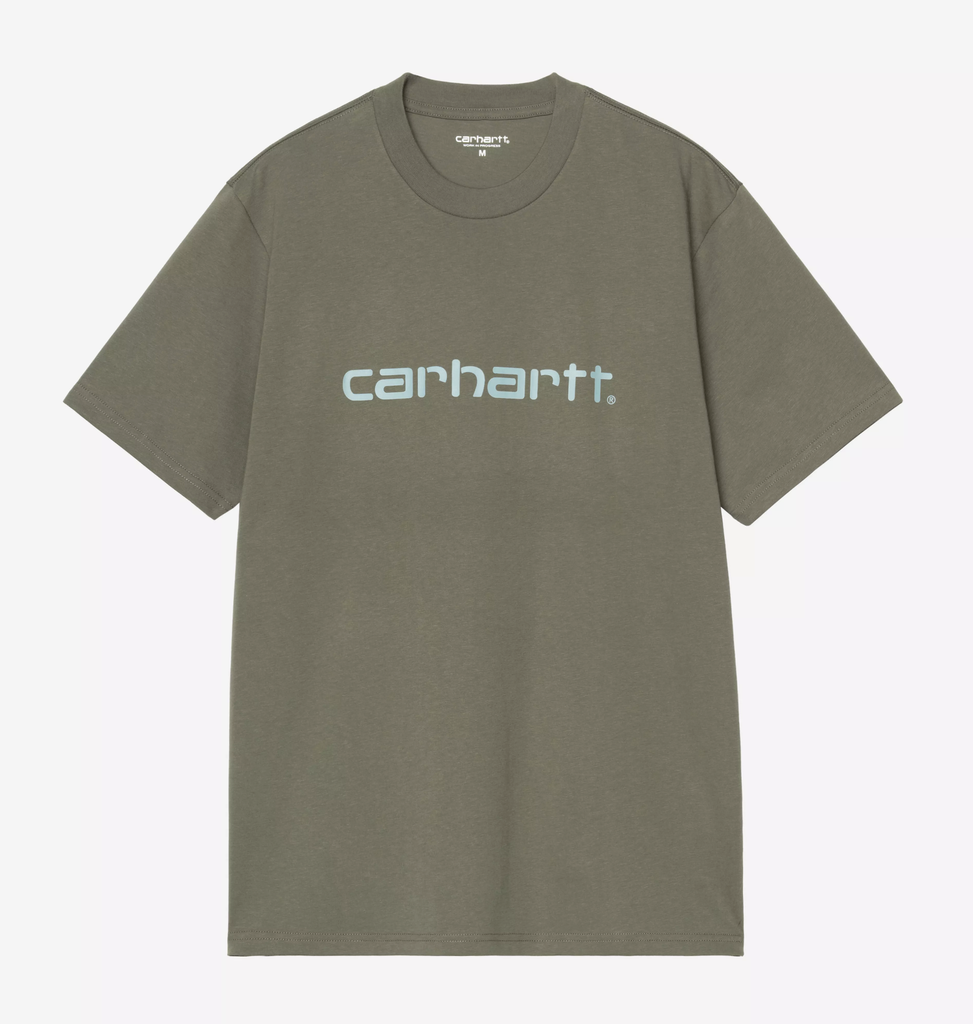 Camiseta Carhartt WIP Script - Leaf/Tourmaline