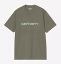 Camiseta Carhartt WIP Script - Leaf/Tourmaline