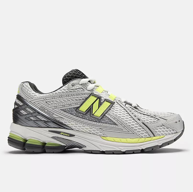 Zapatillas New Balance 190652H - Light Silver Metallic con Alkaline Green
