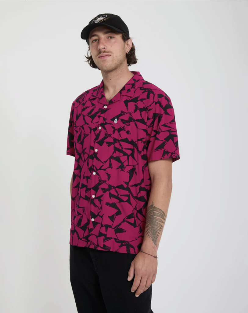 Camisa Volcom Boldstone - Sangria