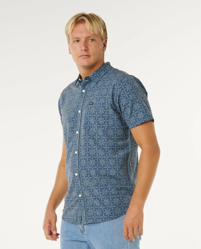 Camisa Rip Curl Sessions Aerotech - Blue Lagoon