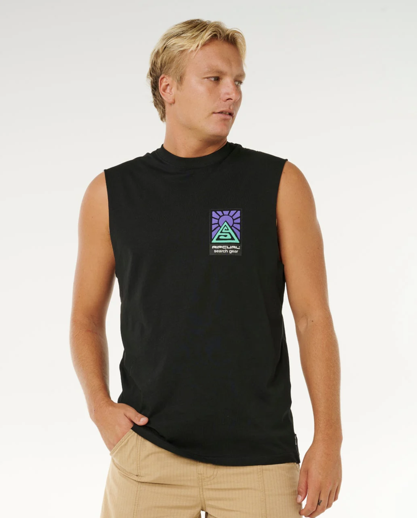 Camiseta sin Mangas Rip Curl Search Dawn Muscle - Black