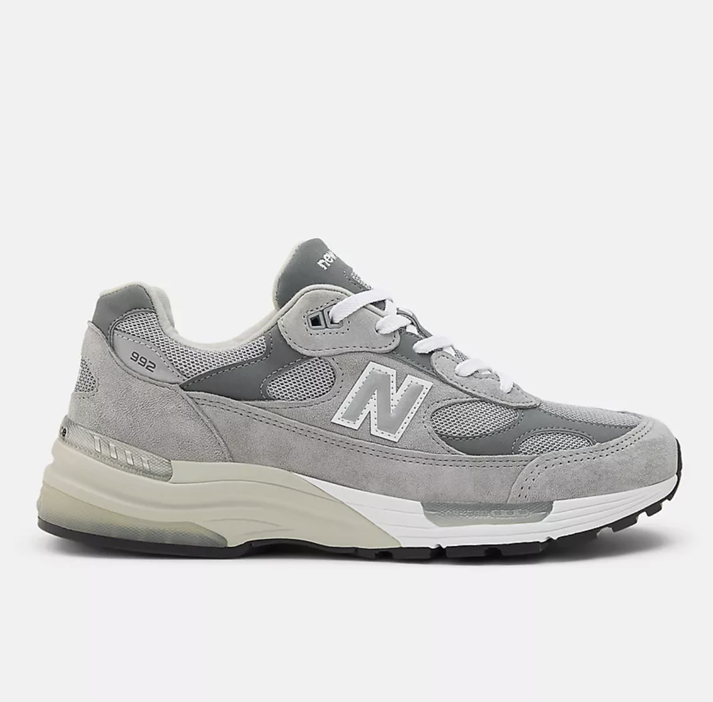 Zapatillas New Balance 992GY - Grey con Grey 006 y White
